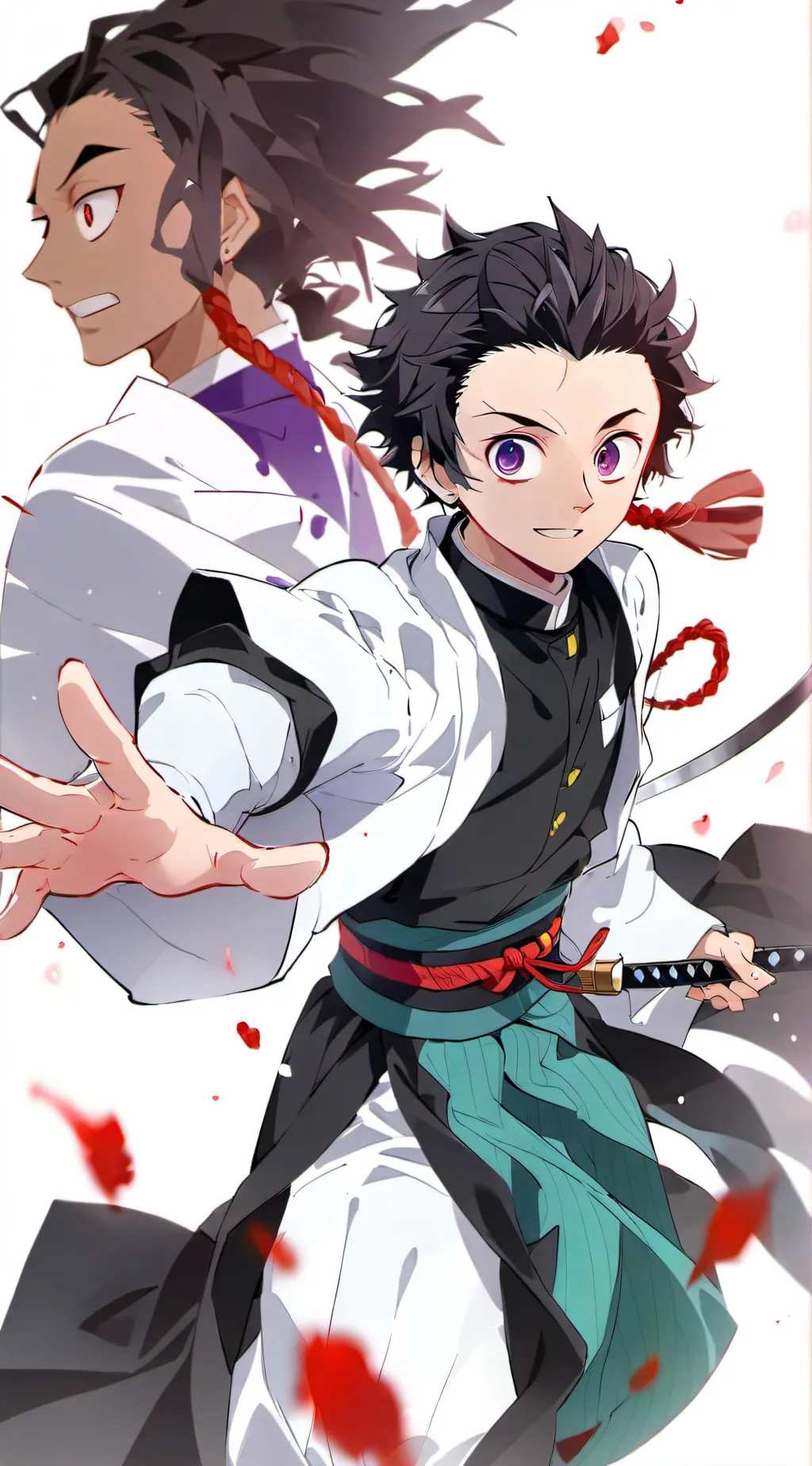 ai character: Demon slayer KNY background
