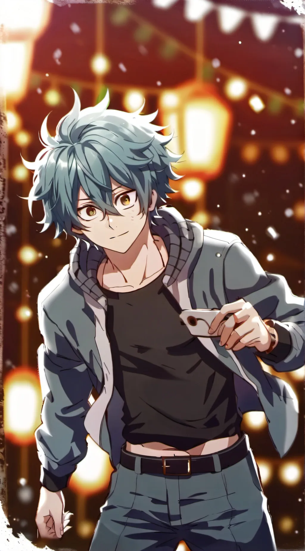 ai character: mha graduation  background