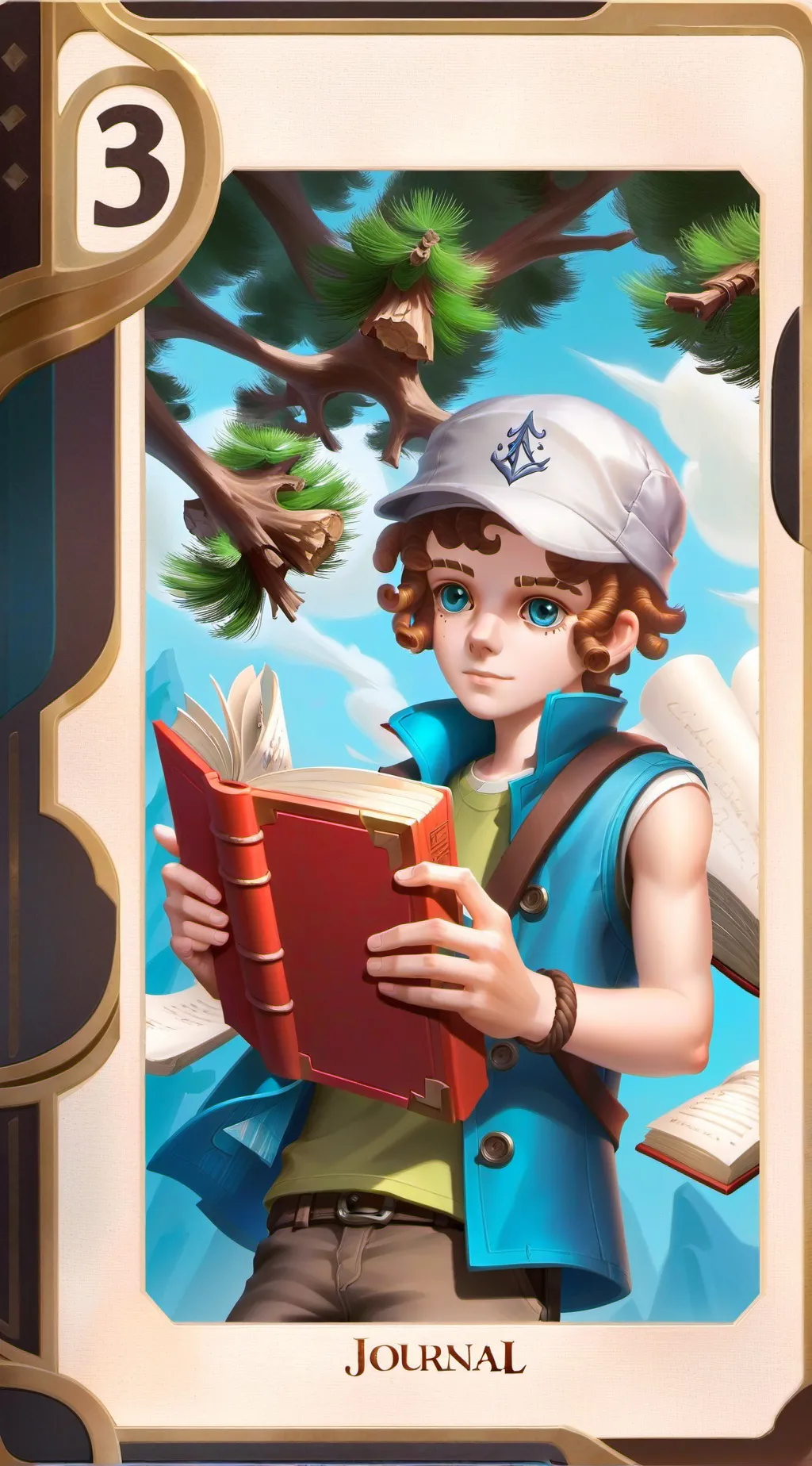ai character: Dipper Pines background