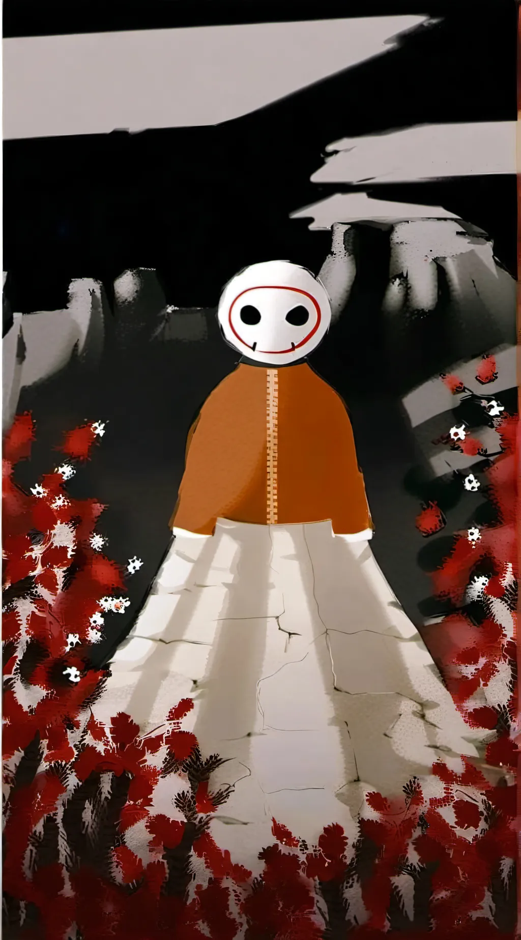ai character: Shrimpo background