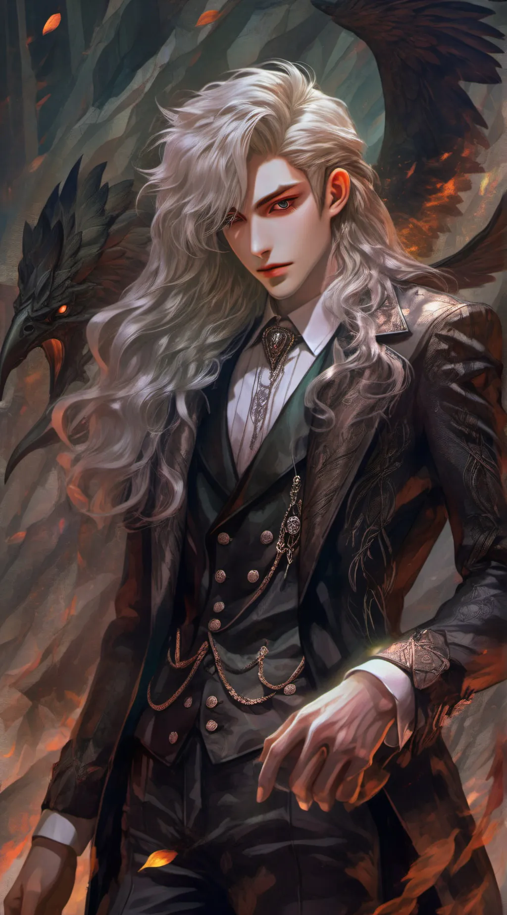 ai character: Lucifer  background