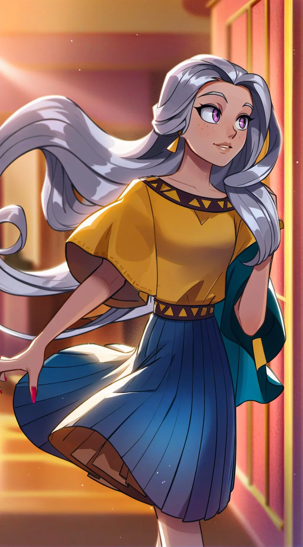ai character: Luna background