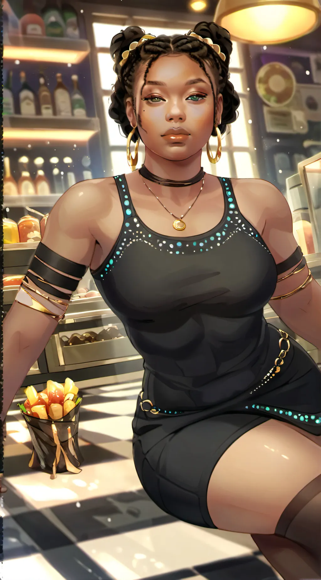 ai character: kandy background