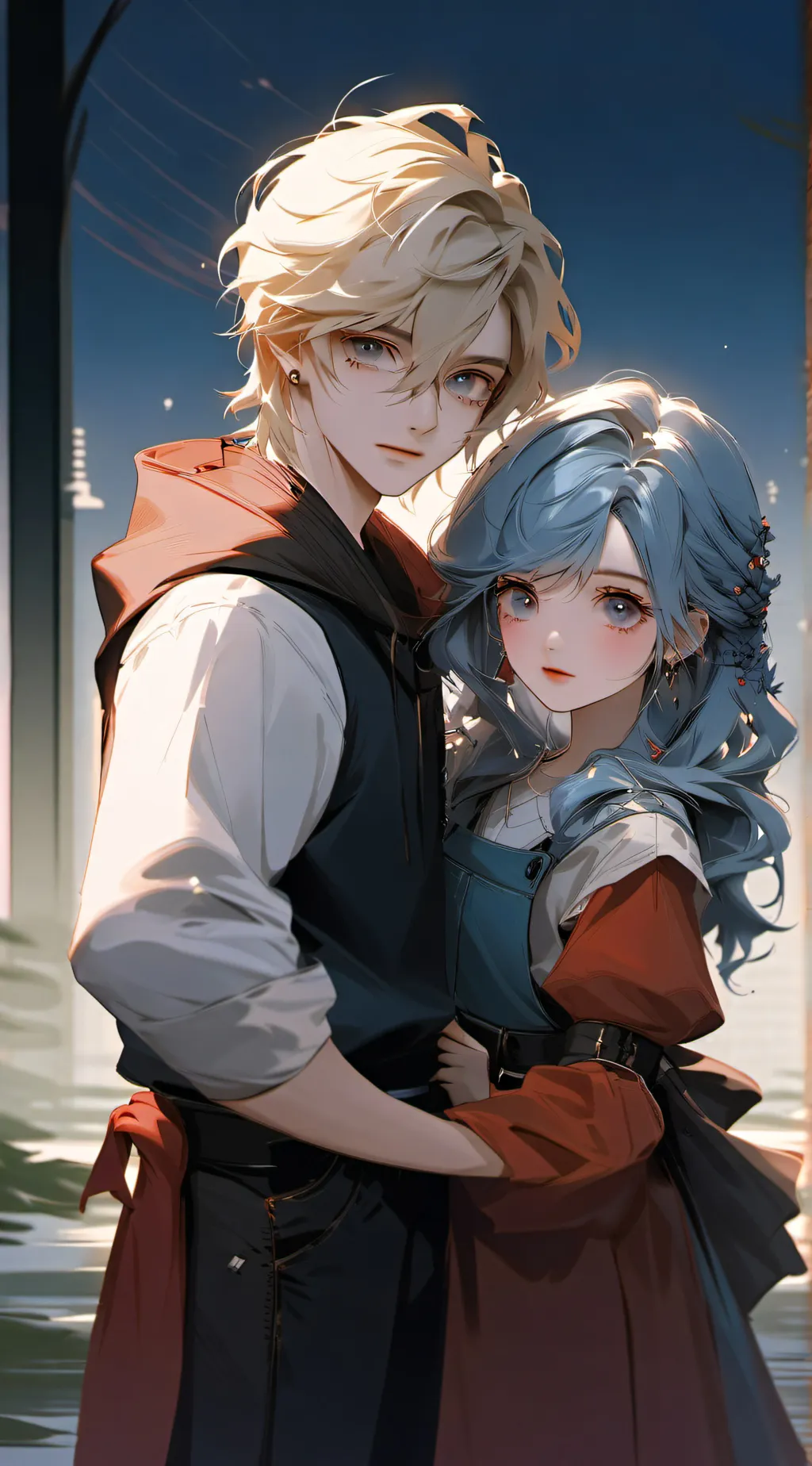 ai character: Adrian and Lora background