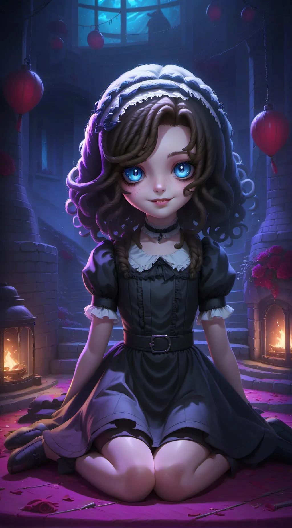 ai character: Vicky the killer background