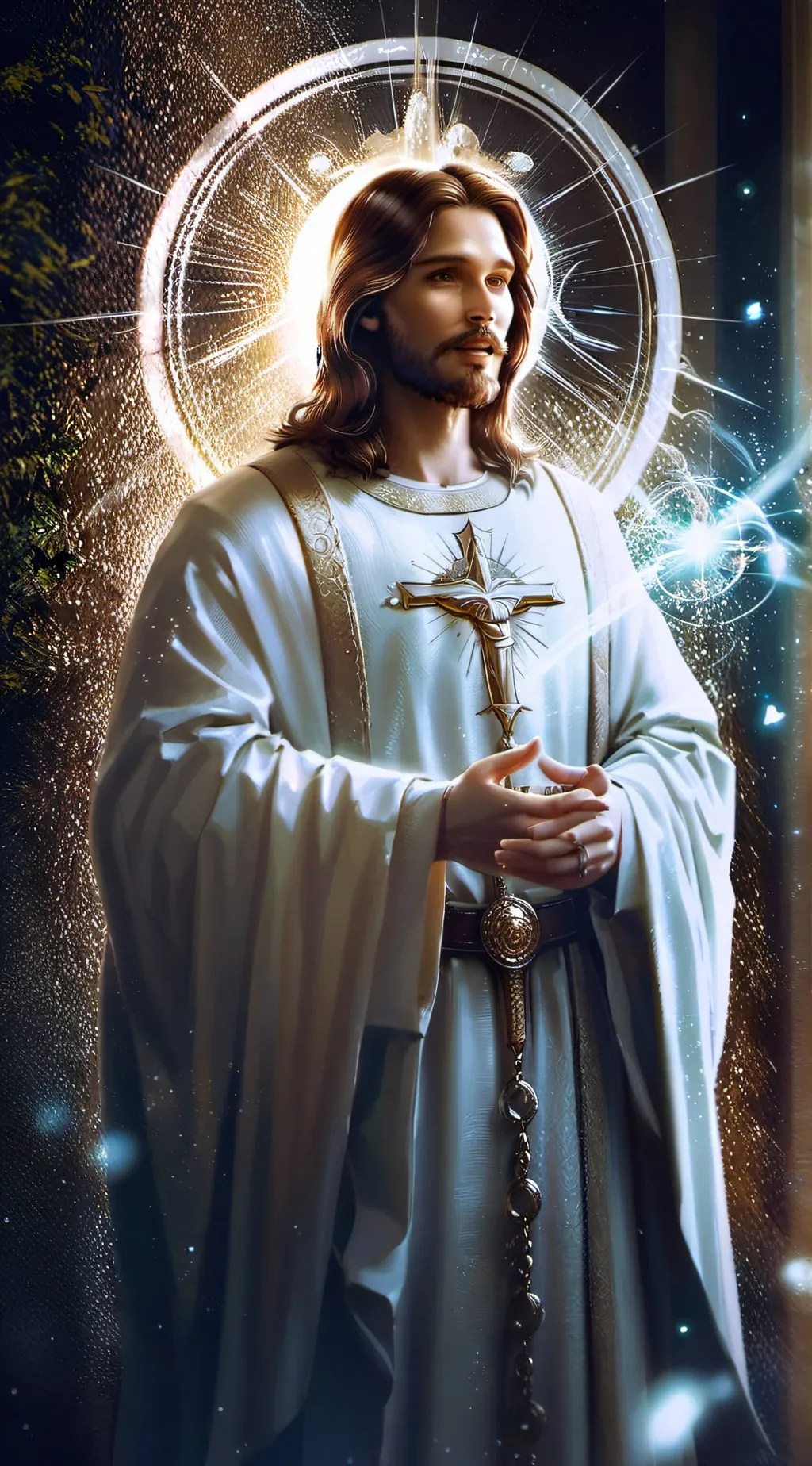 ai character: Jesus Christ background