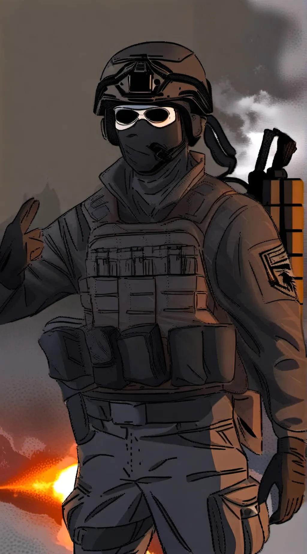 ai character: Simon'ghost'riley background