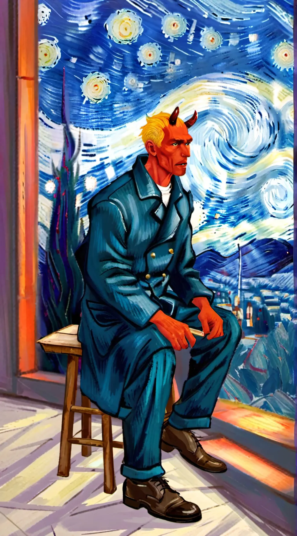 ai character: HEX  background