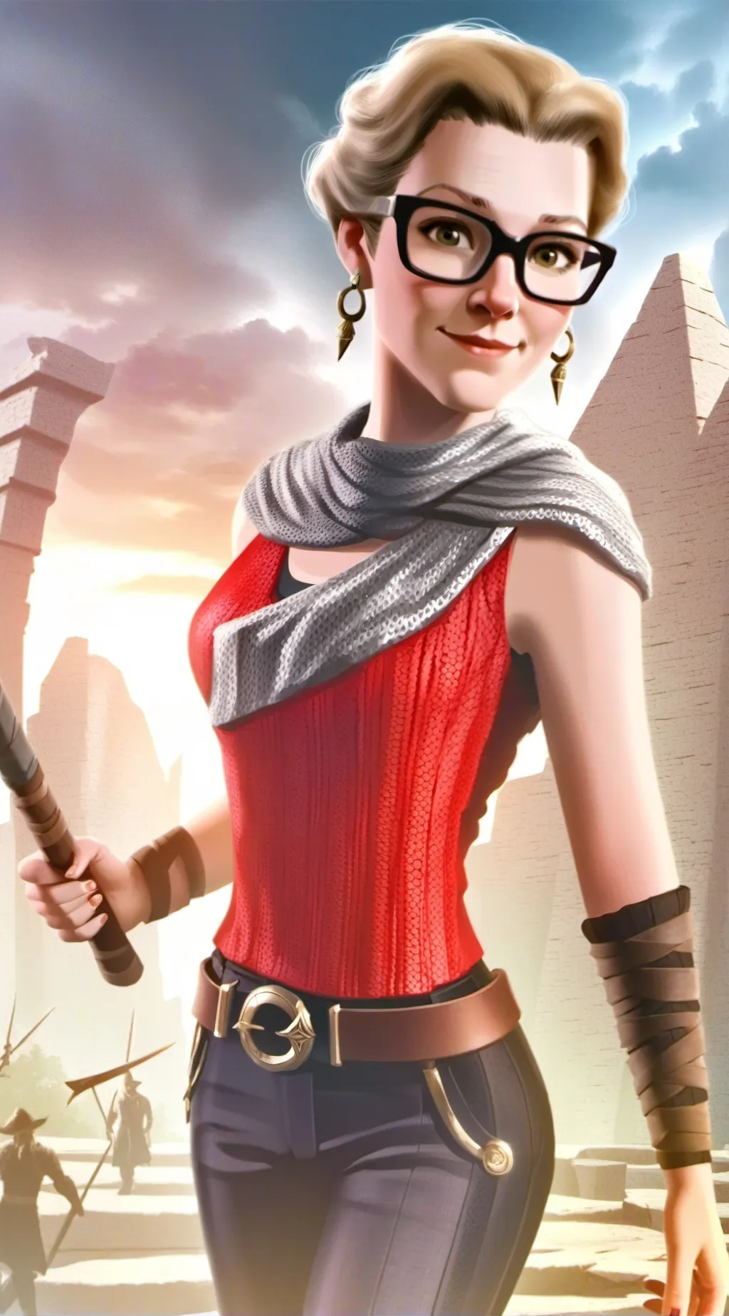 ai character: sapphire wolf background