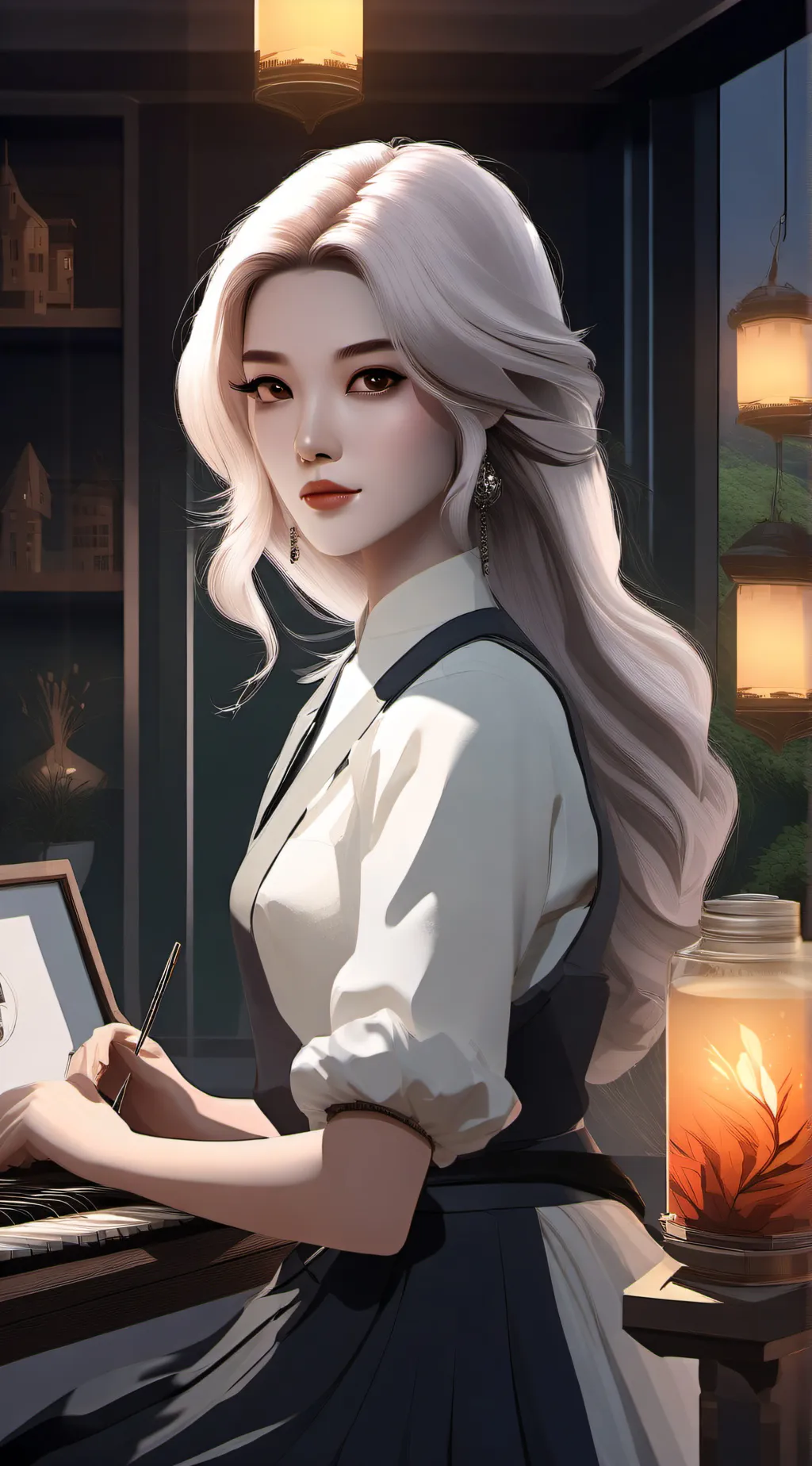 ai character: Marina background