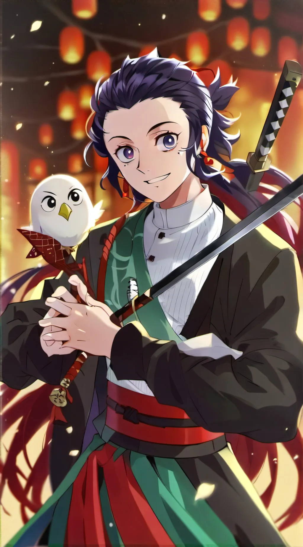 ai character: Demon slayer KNY background