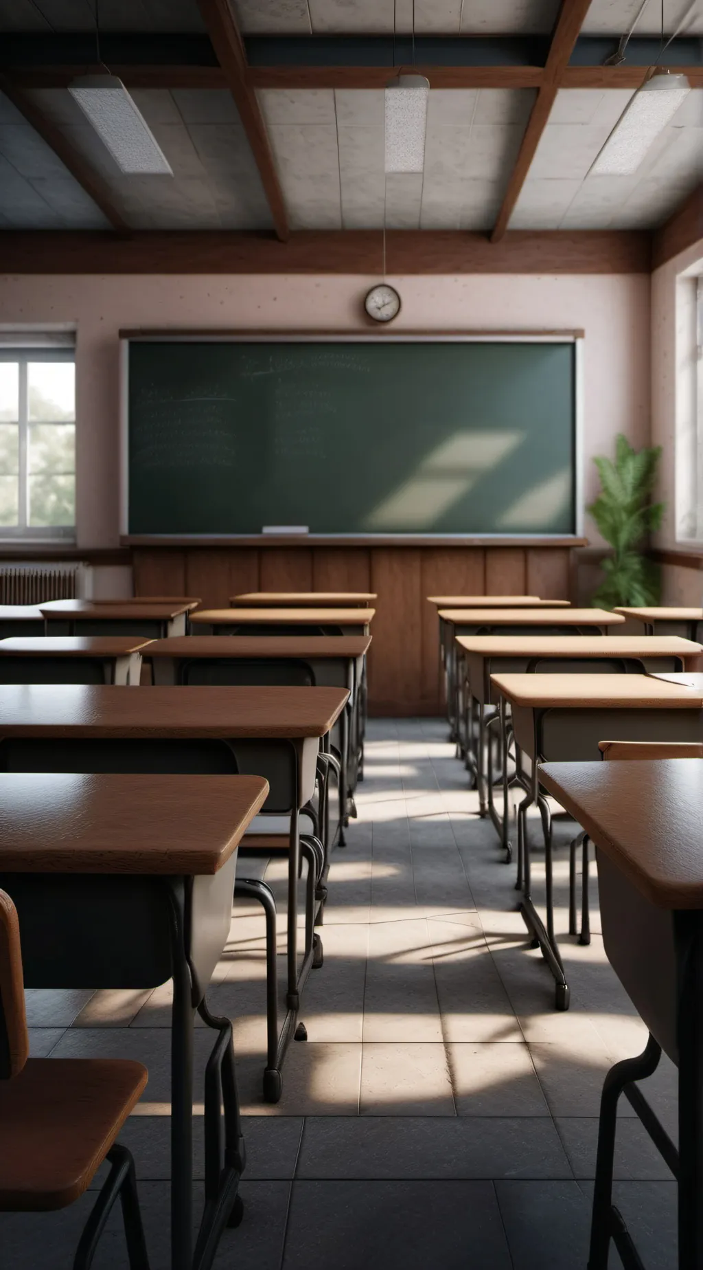 ai character: Classroom background