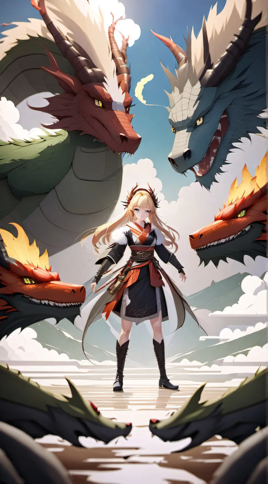 ai character: ice in the wing background