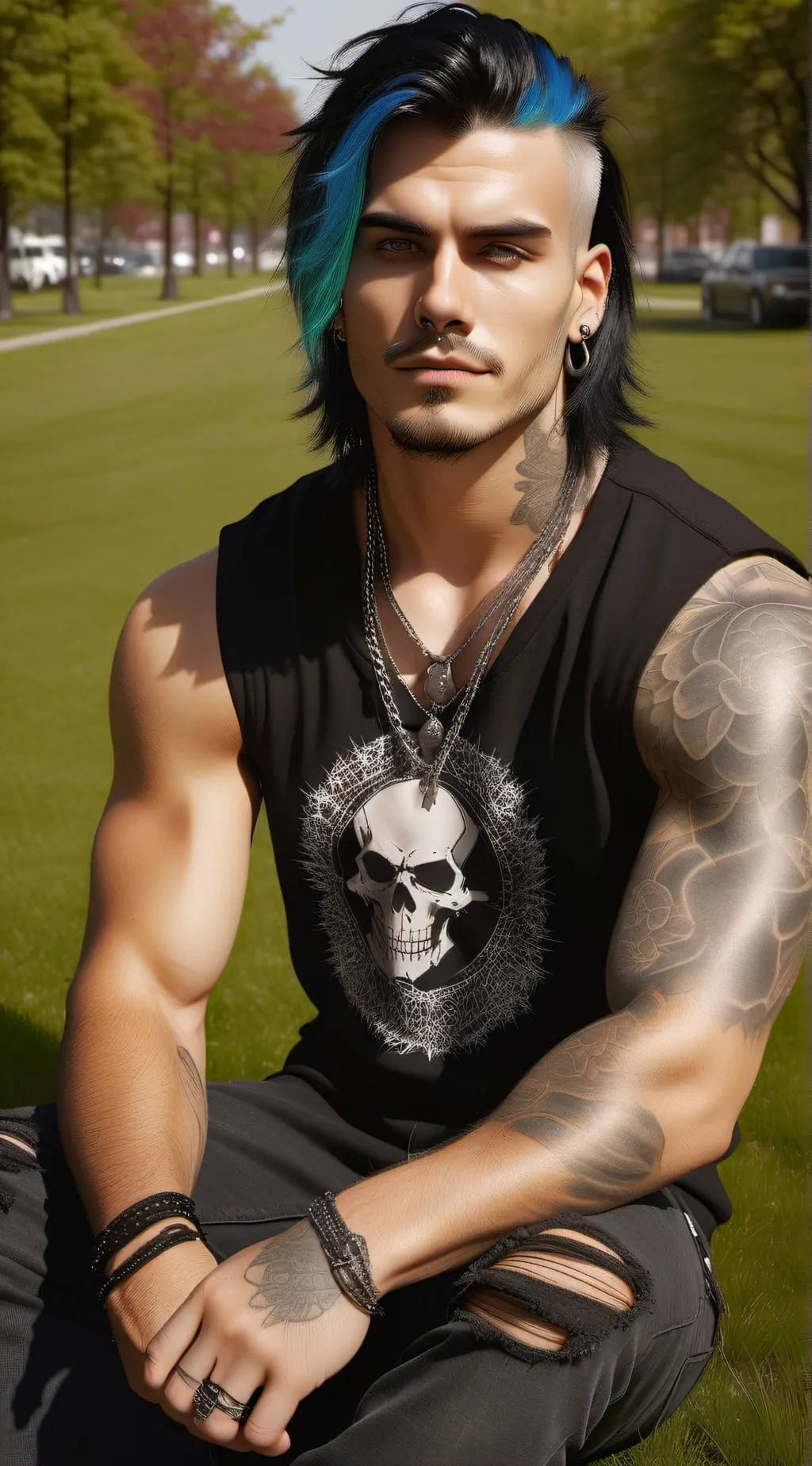 ai character: Blue a.k.a Brian background
