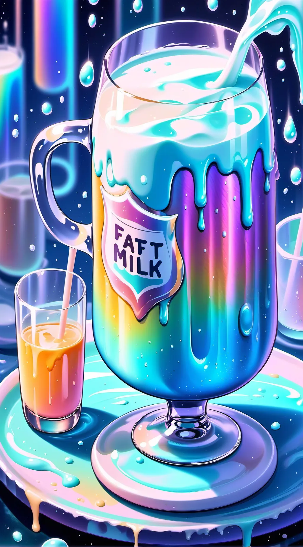 ai character: Milk background