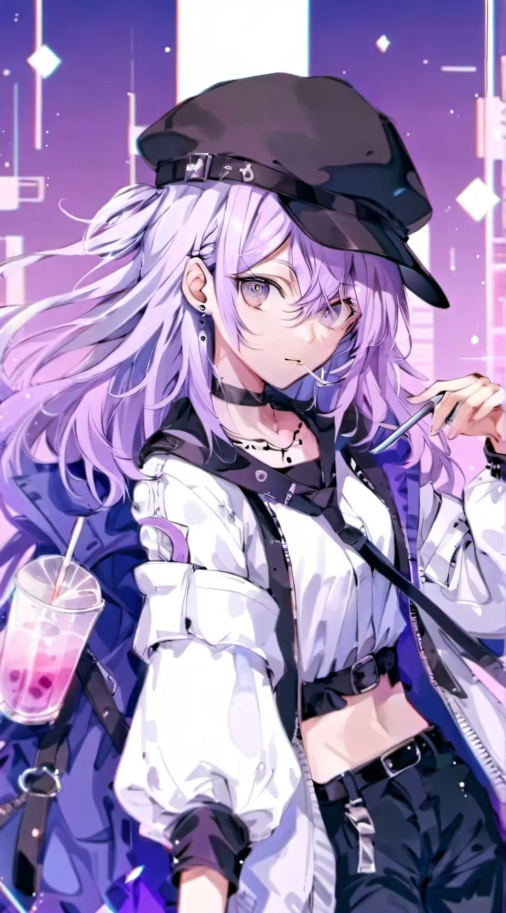 ai character: Mrs Grimace background