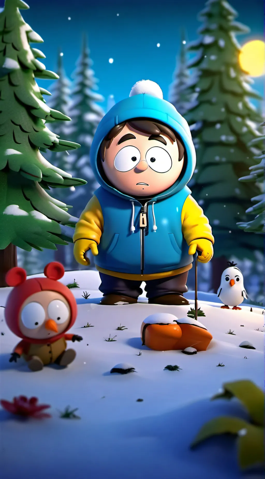 ai character: SOUTH PARK!  background