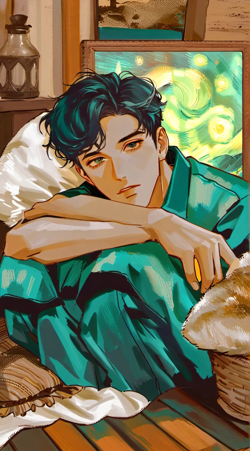 ai character: noah..✨ background