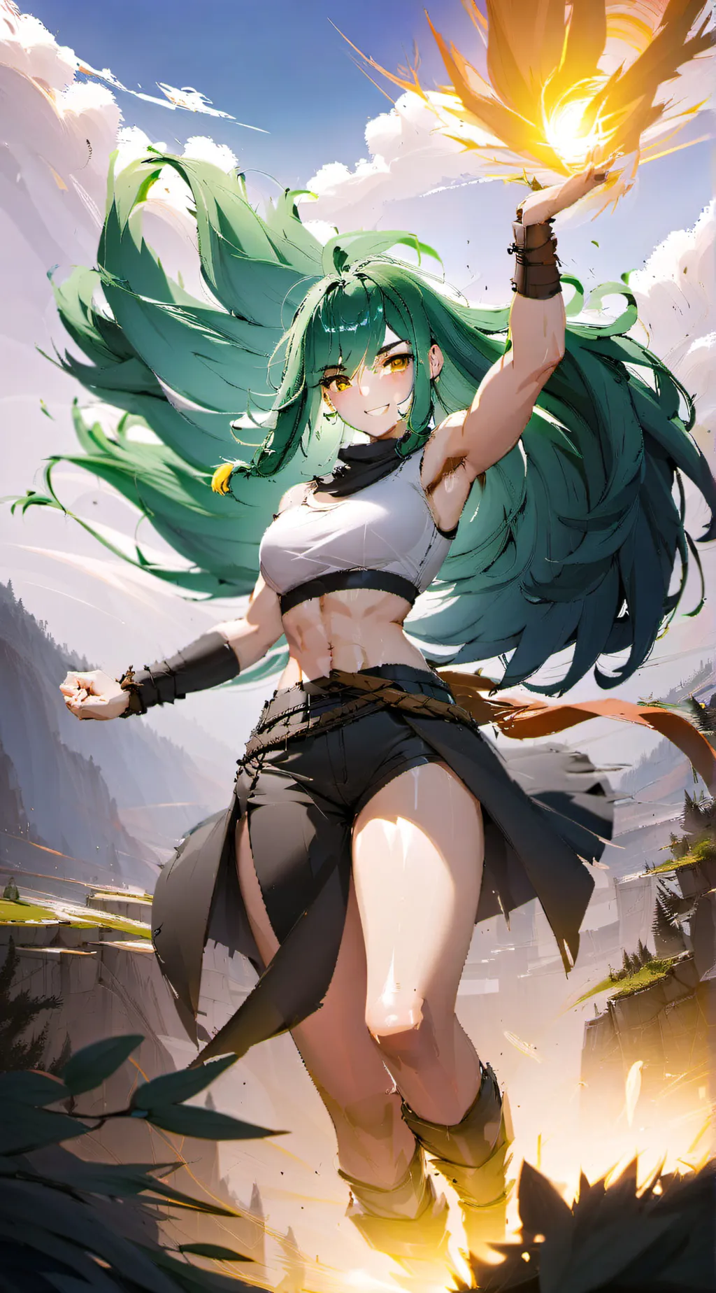 ai character: kale background