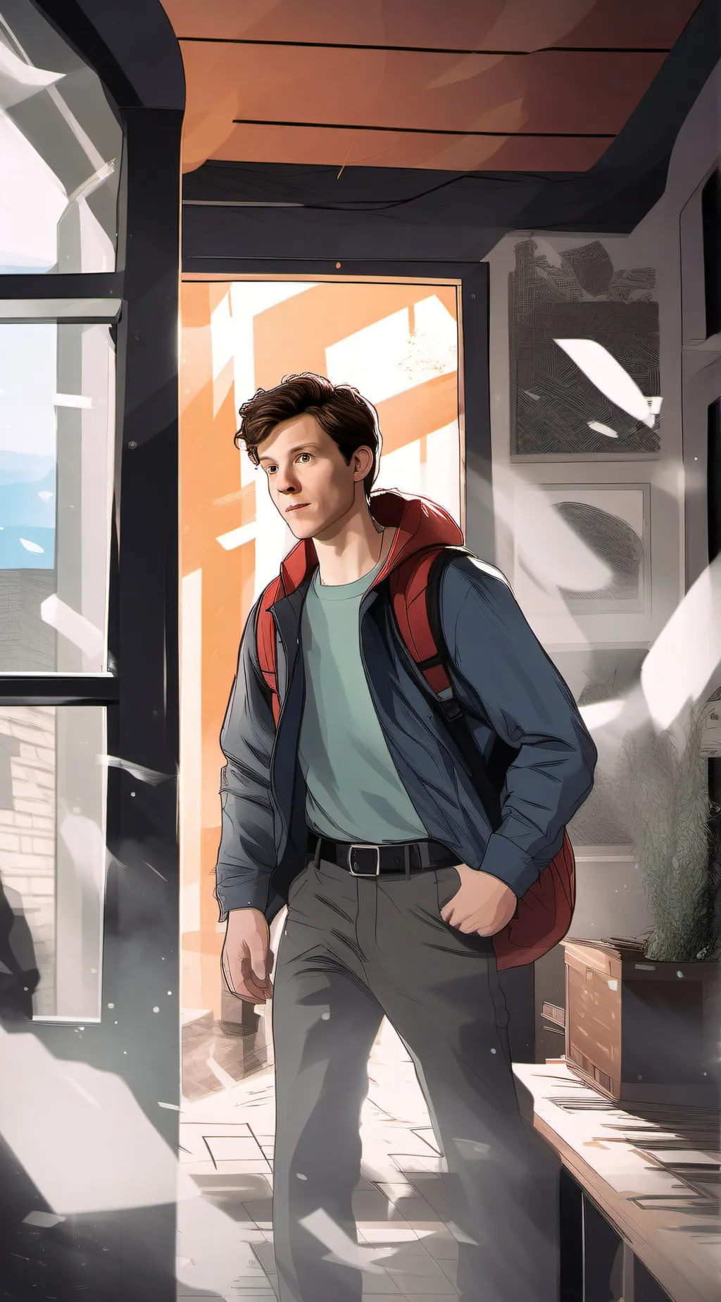 ai character: Peter spider background