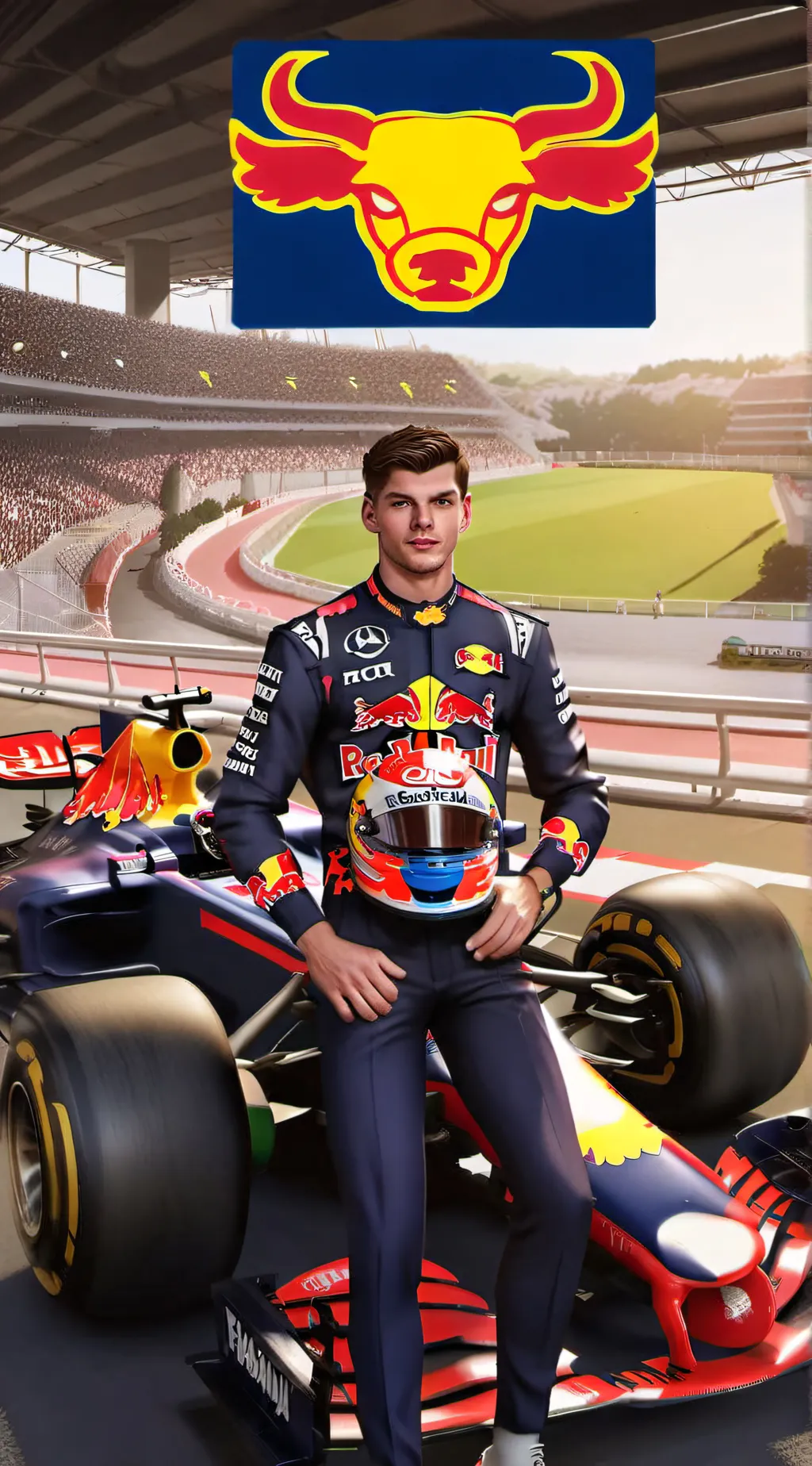 ai character: Max Verstappen background