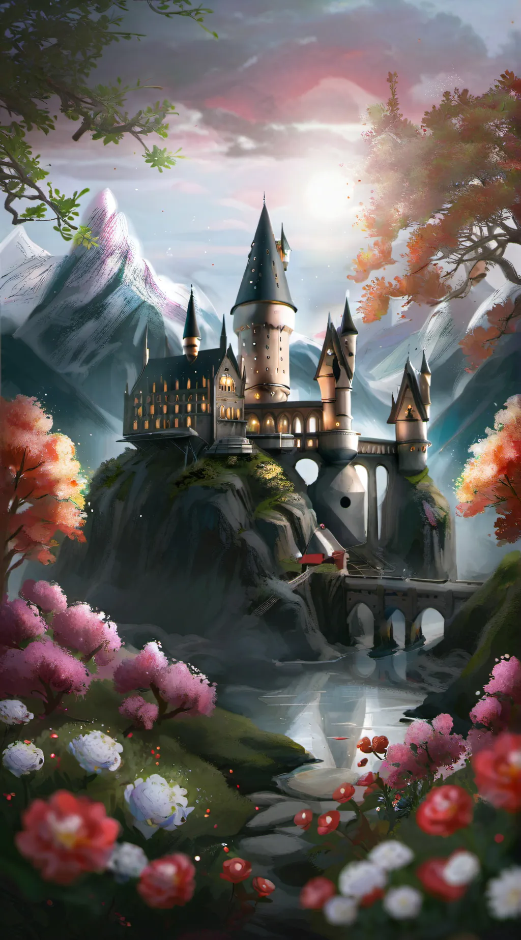 ai character: Hogwarts yule ball background