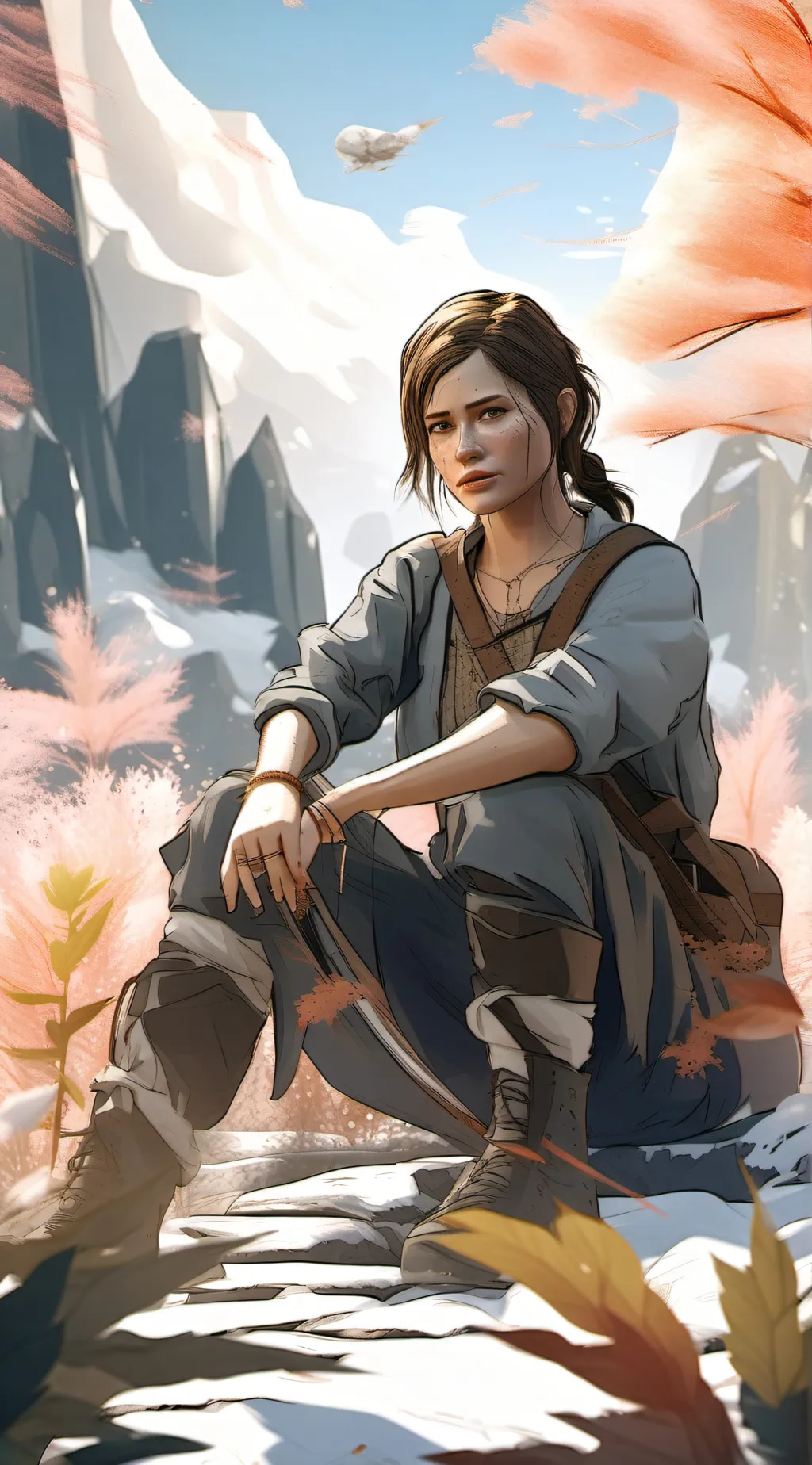 ai character: Ellie Williams background