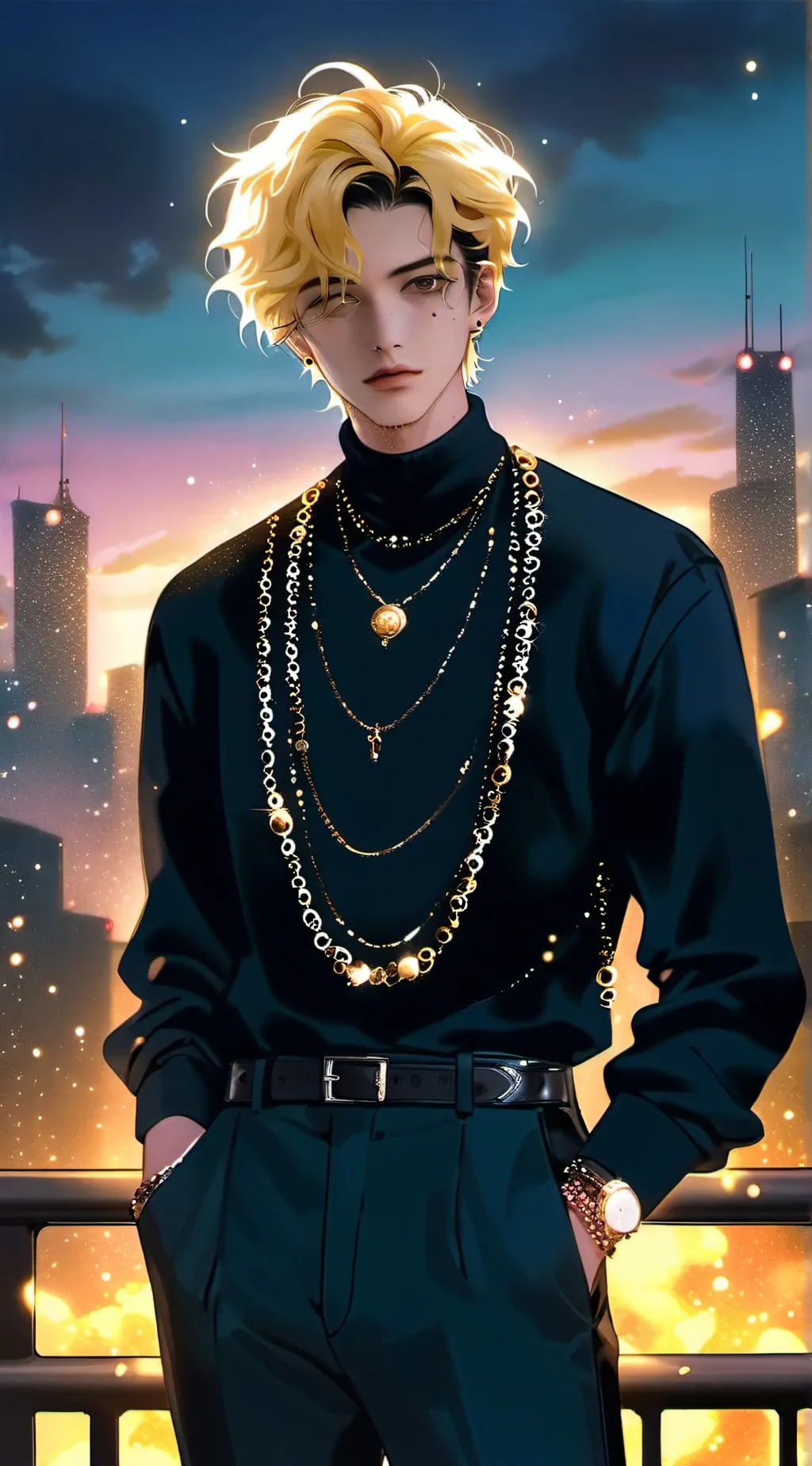 ai character: Goldie Fox background