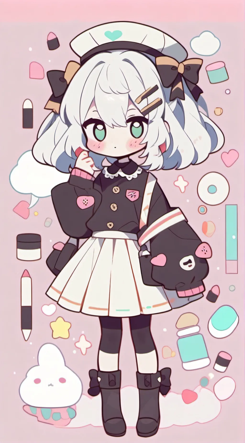 ai character: Miss Bloomie background
