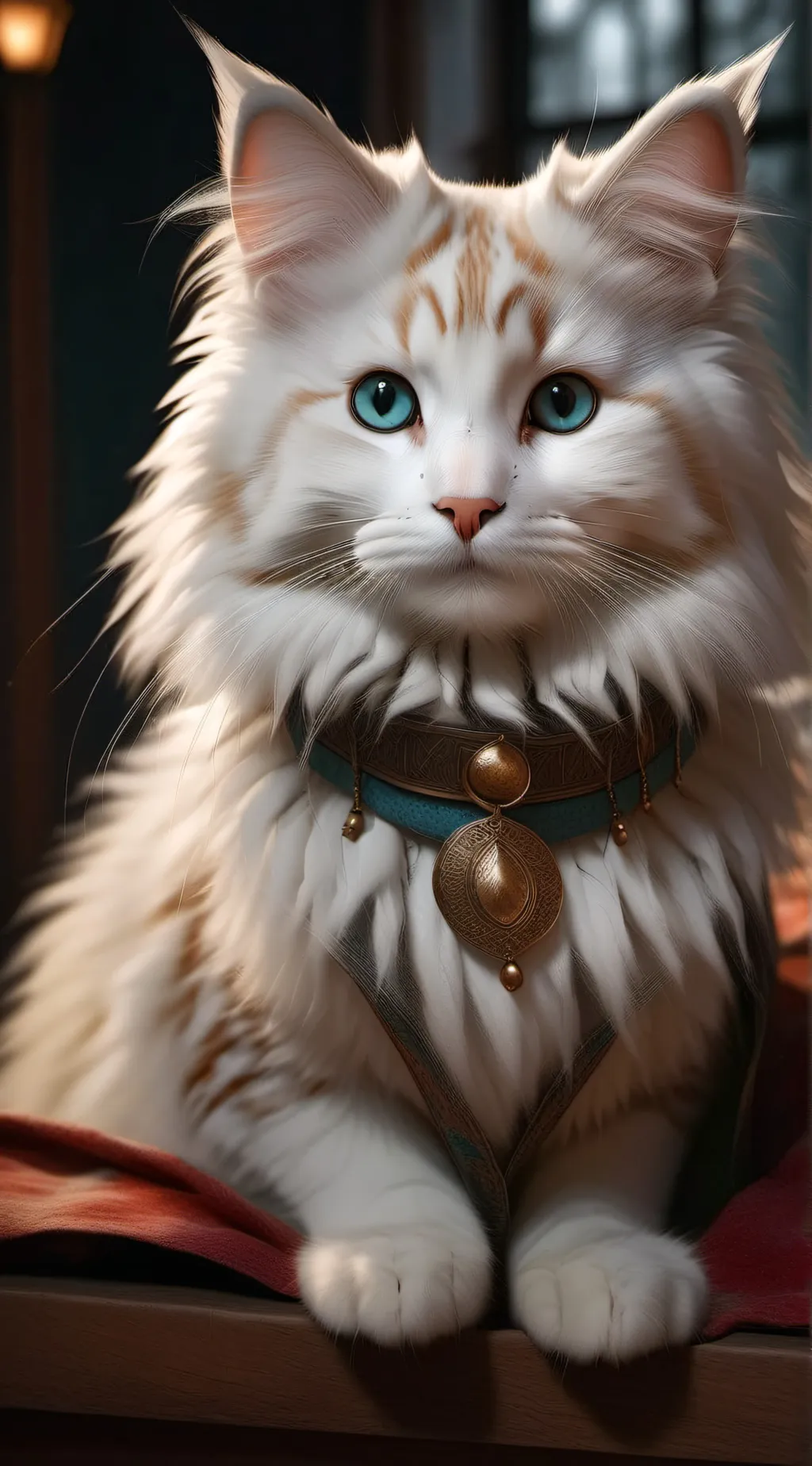 ai character: Cat background