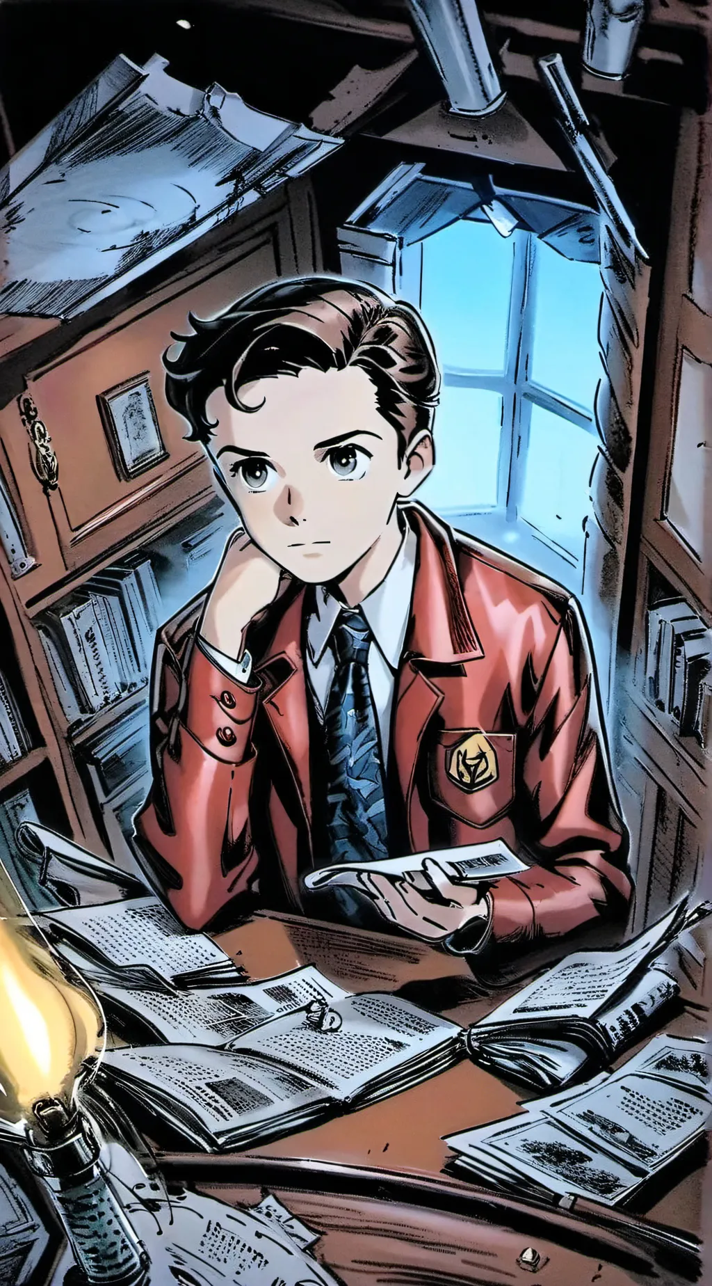 ai character: Young Sheldon background