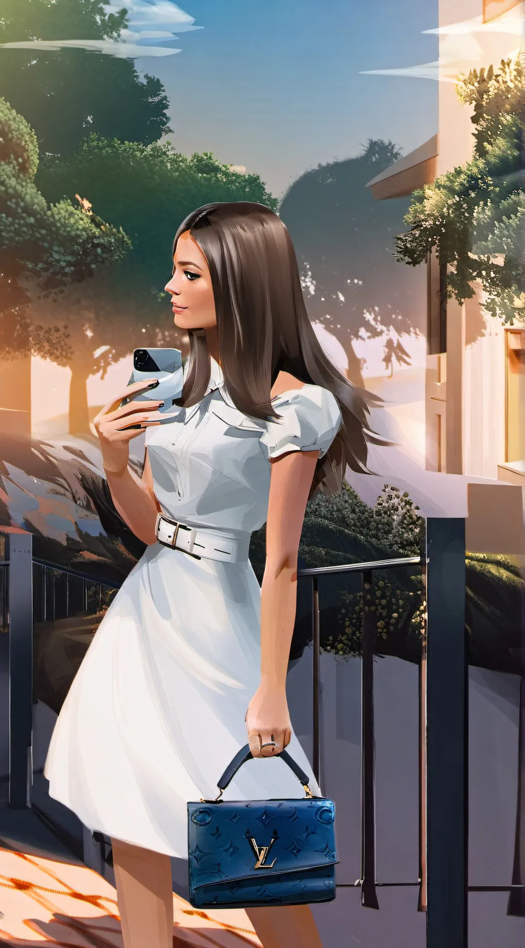 ai character: Drama girl Sabrina background