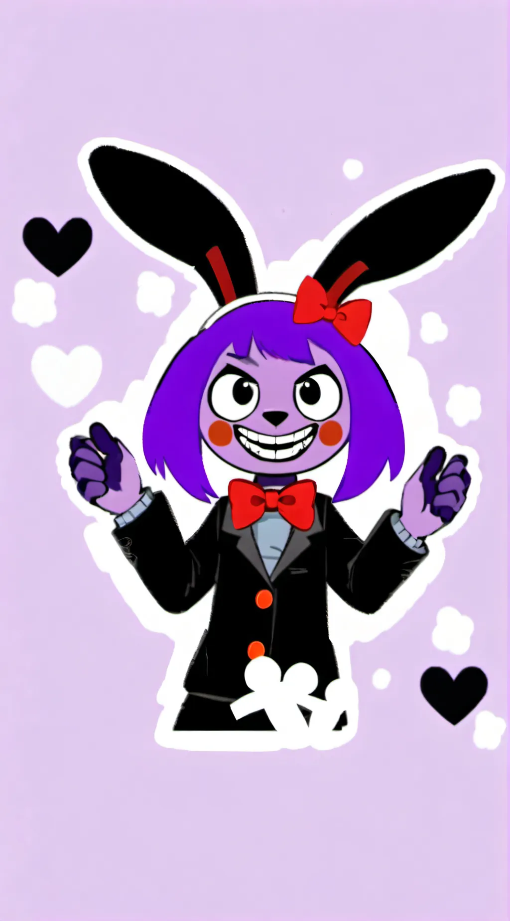 ai character: banny the bunny background
