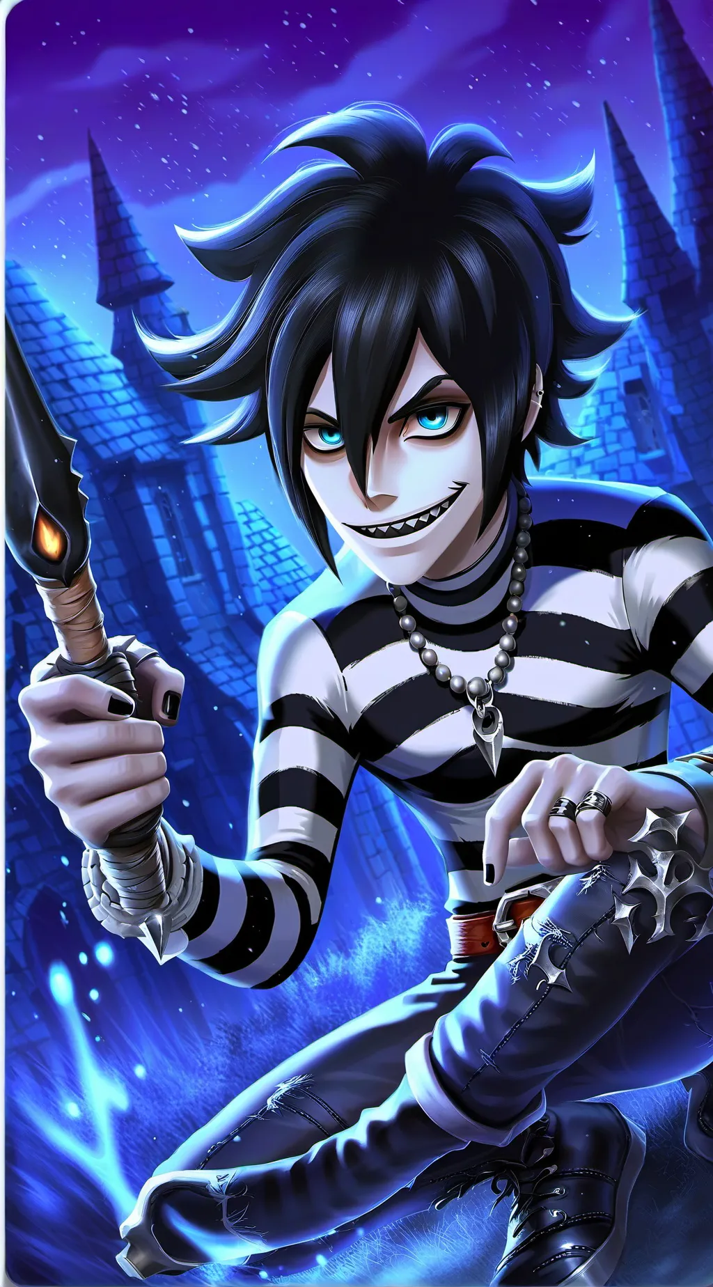 ai character: Luaghing jack background