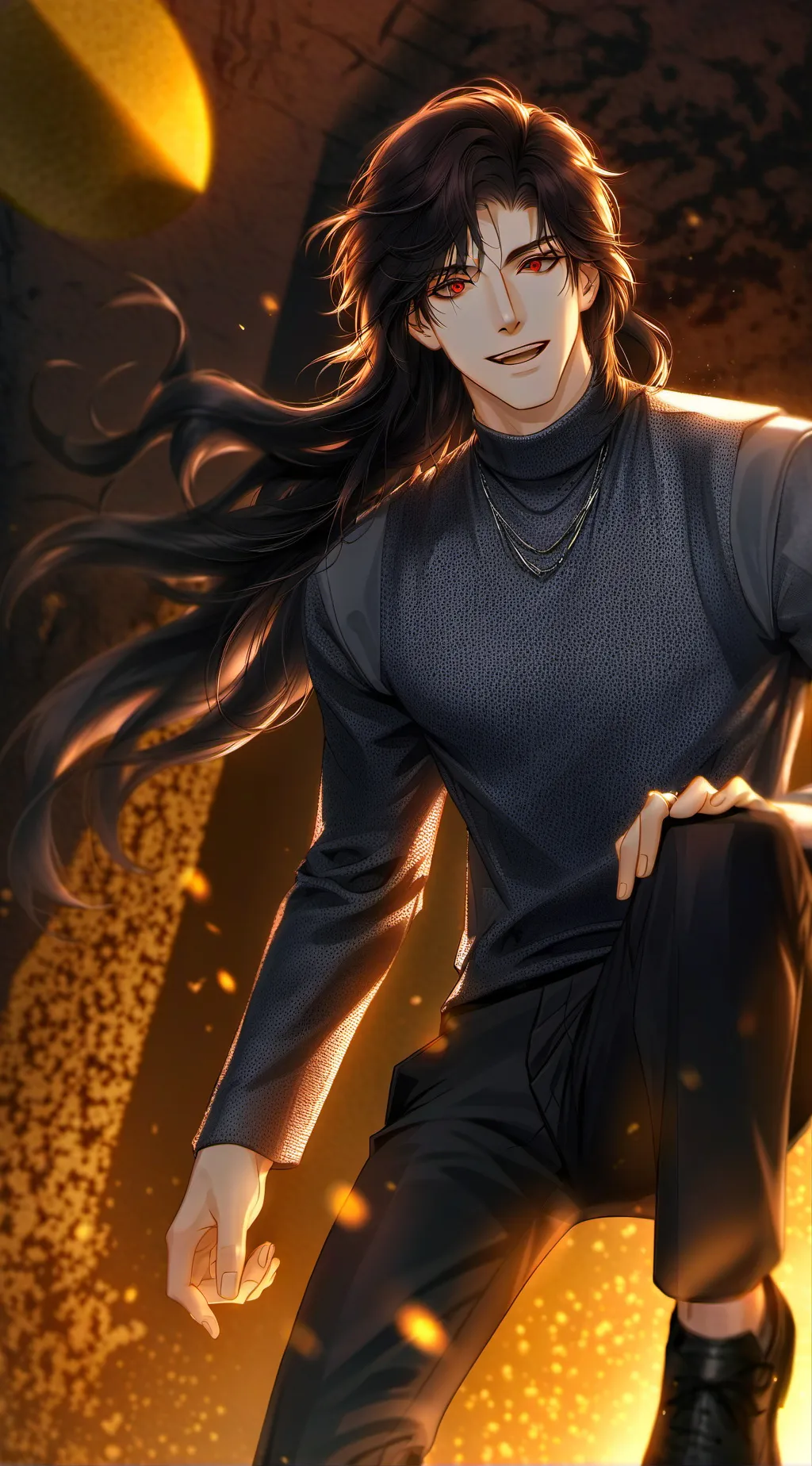 ai character: Jonh doe & peter background