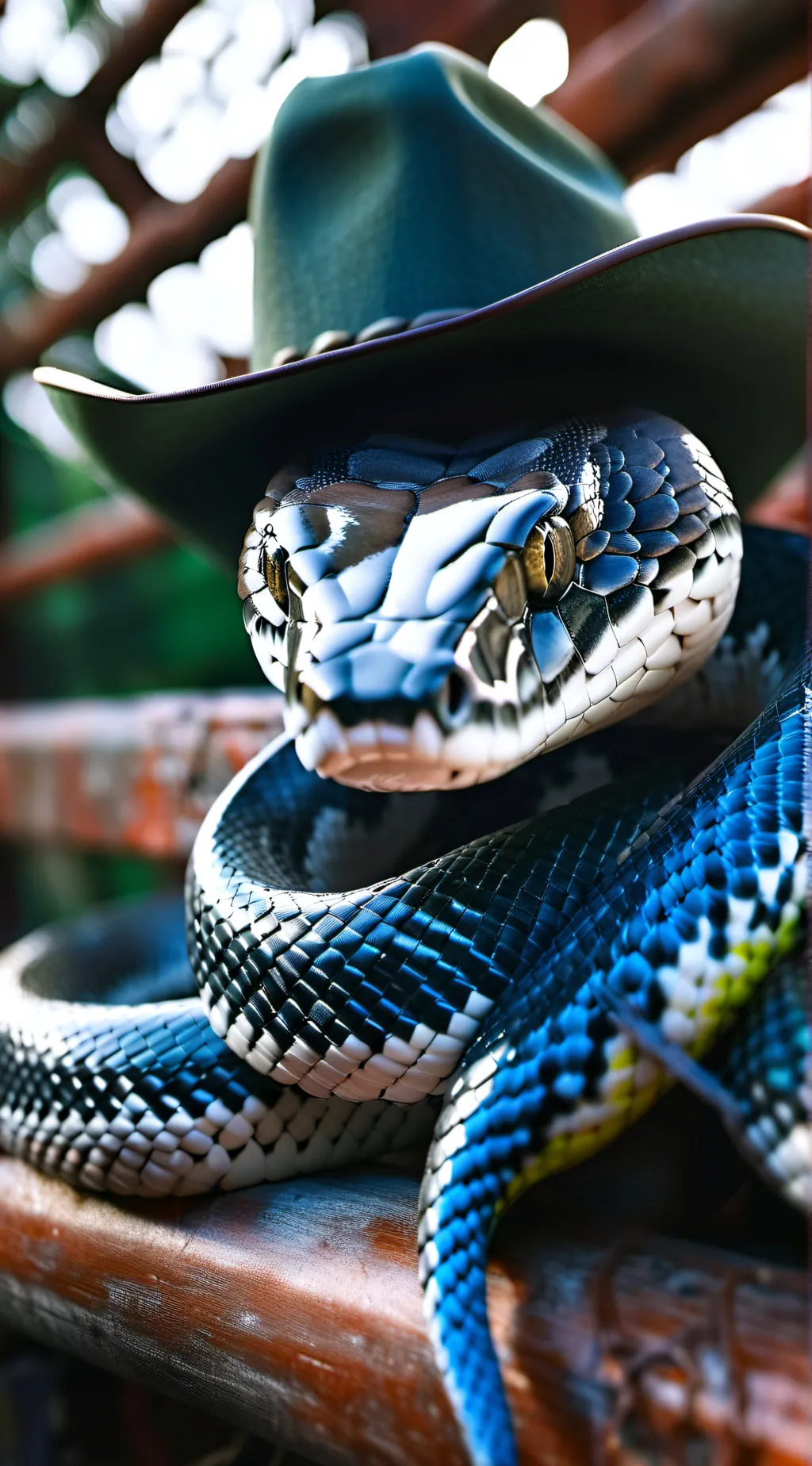 ai character: Snake background