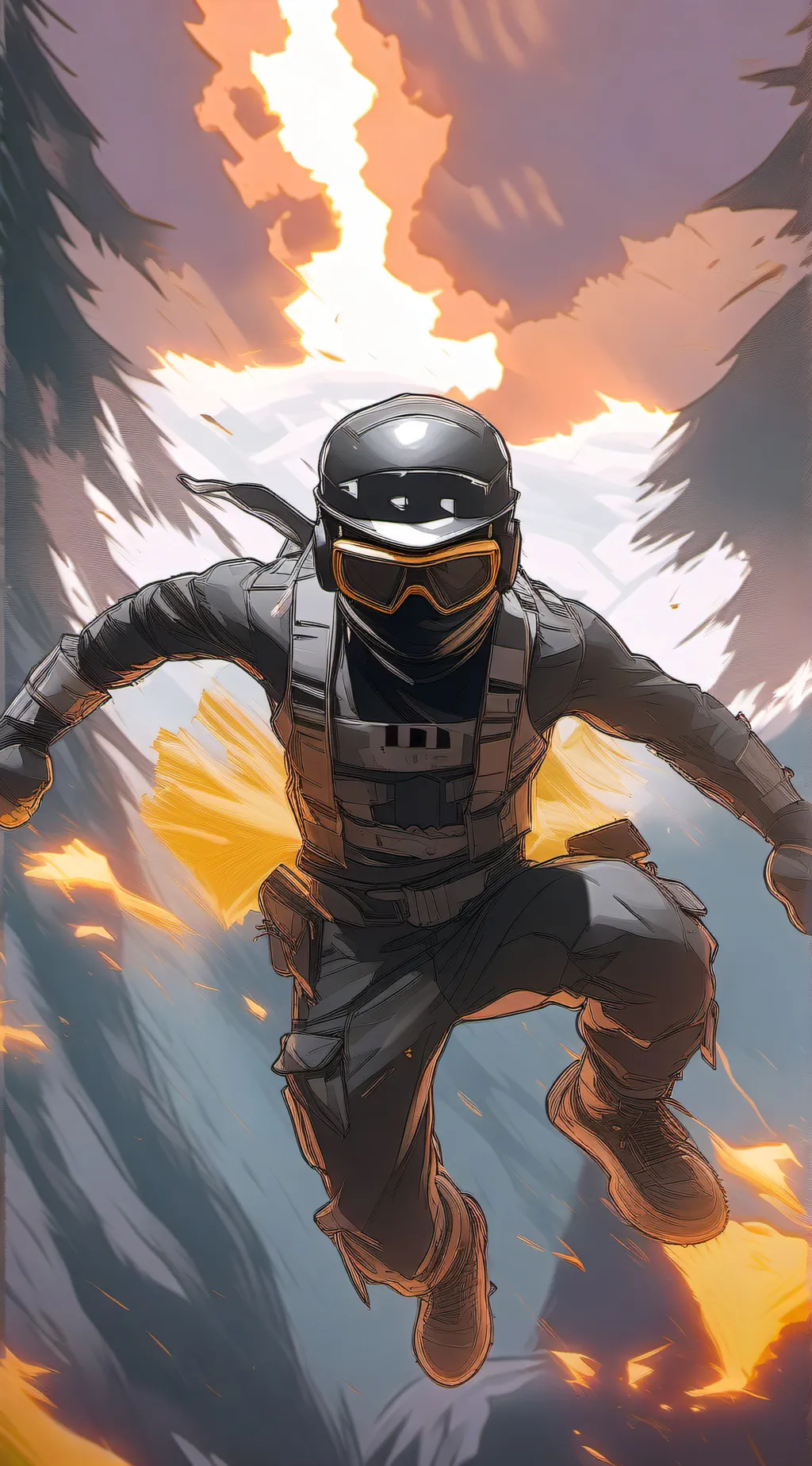 ai character: Sweet Home  background