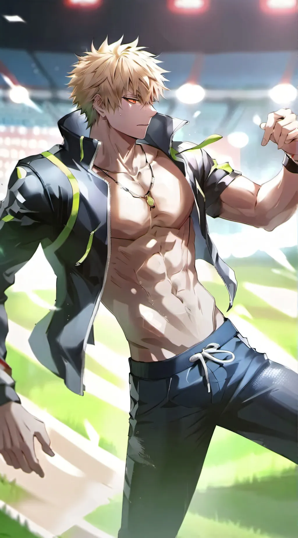 ai character: bakugo x trans background