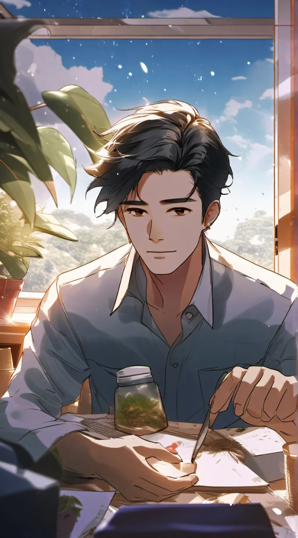 ai character: Lucas background