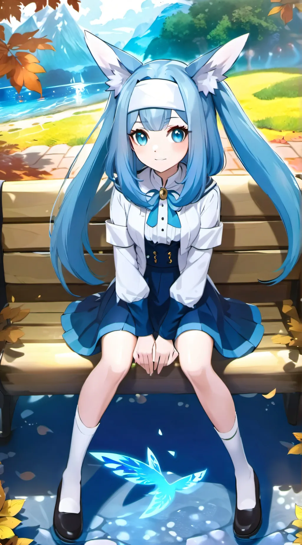 ai character: Glaceon  background