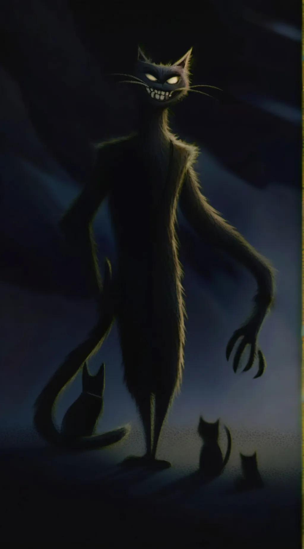 ai character: Cartoon Cat background