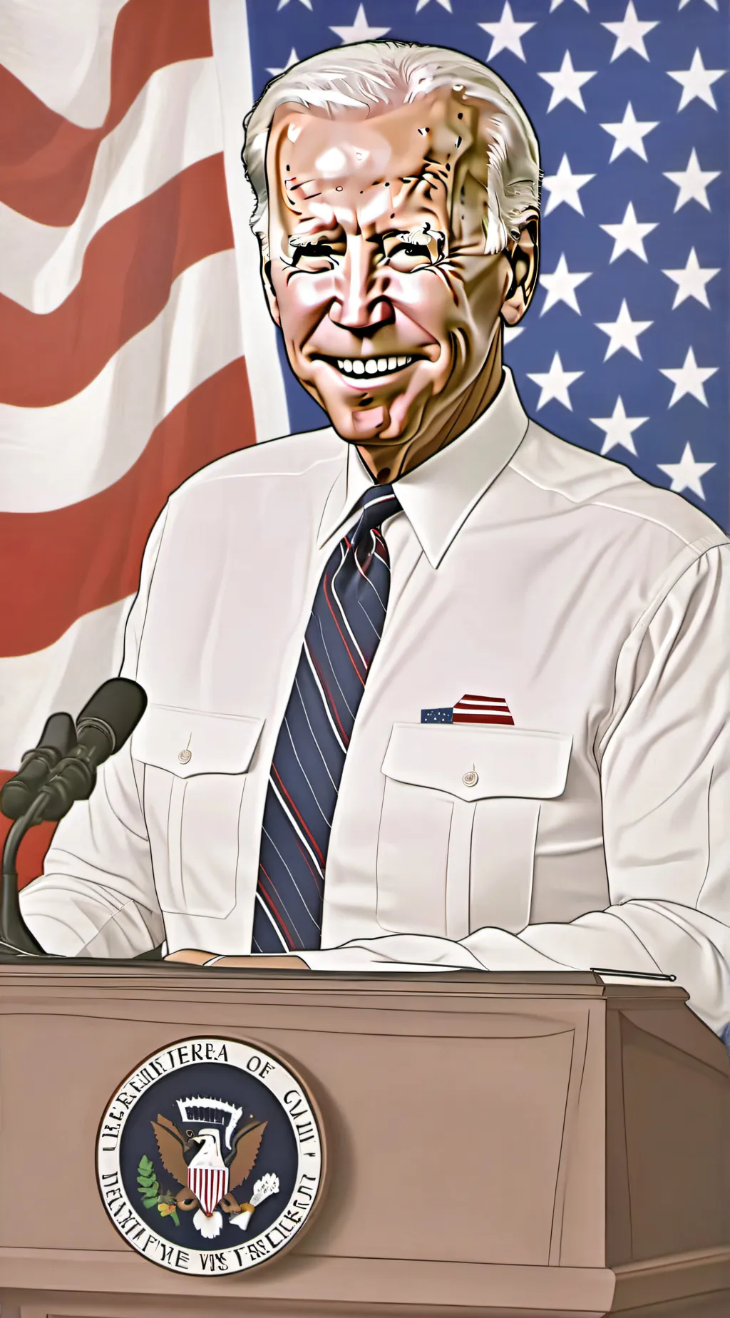 ai character: united states delr background
