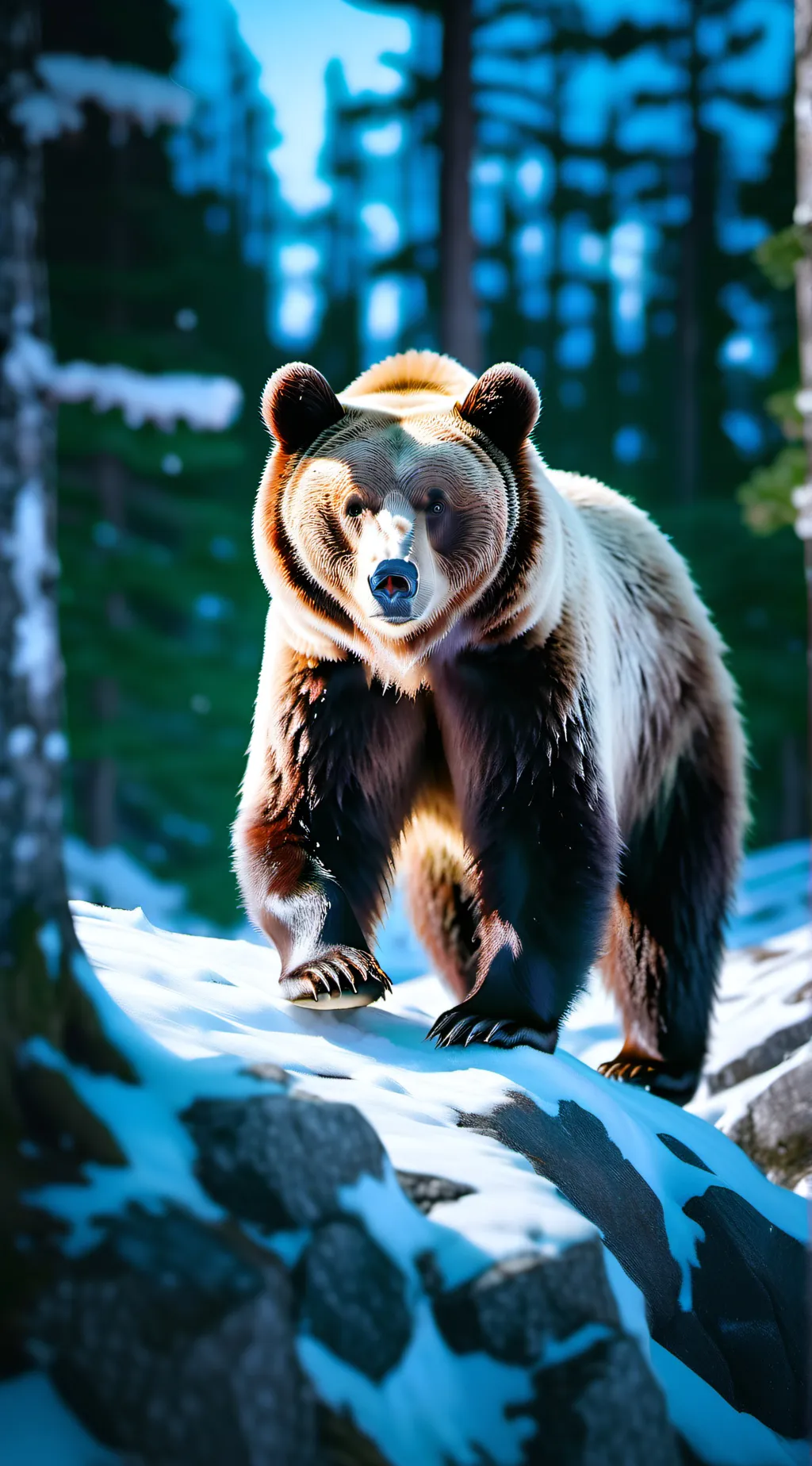 ai character: Bear background