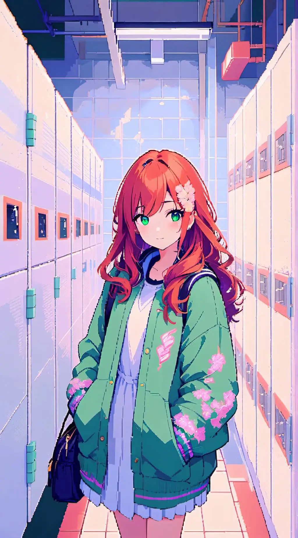 ai character: Ember Davis  background