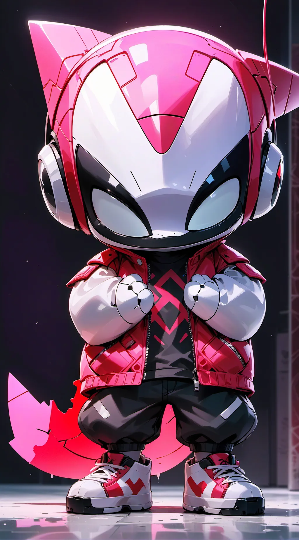 ai character: baby spider girl background