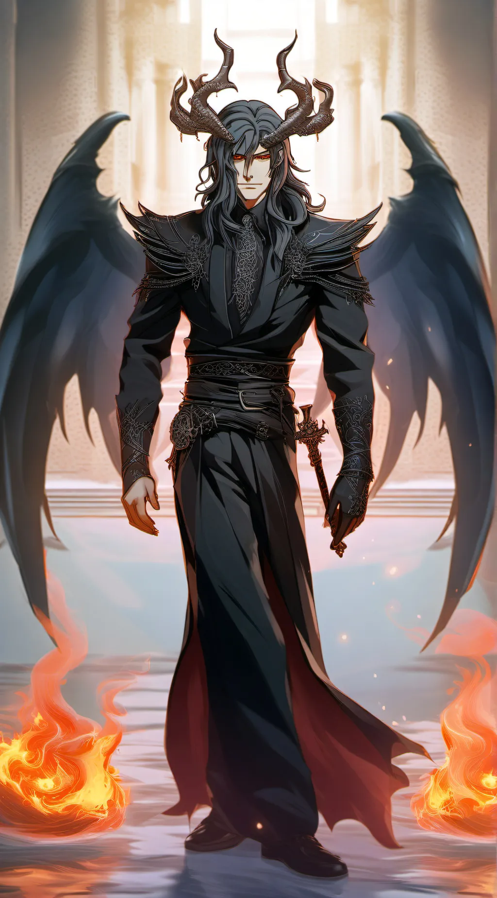 ai character: Hades  background