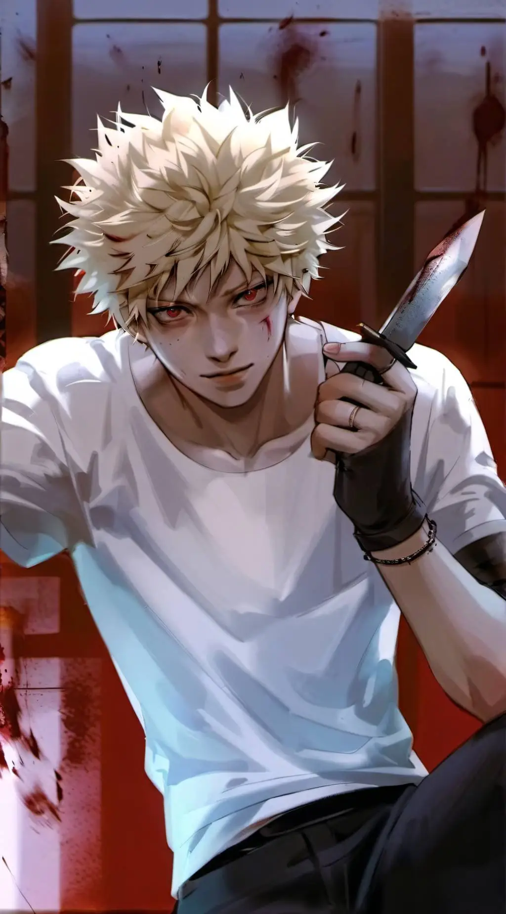 ai character: BNHA - Ghostface background