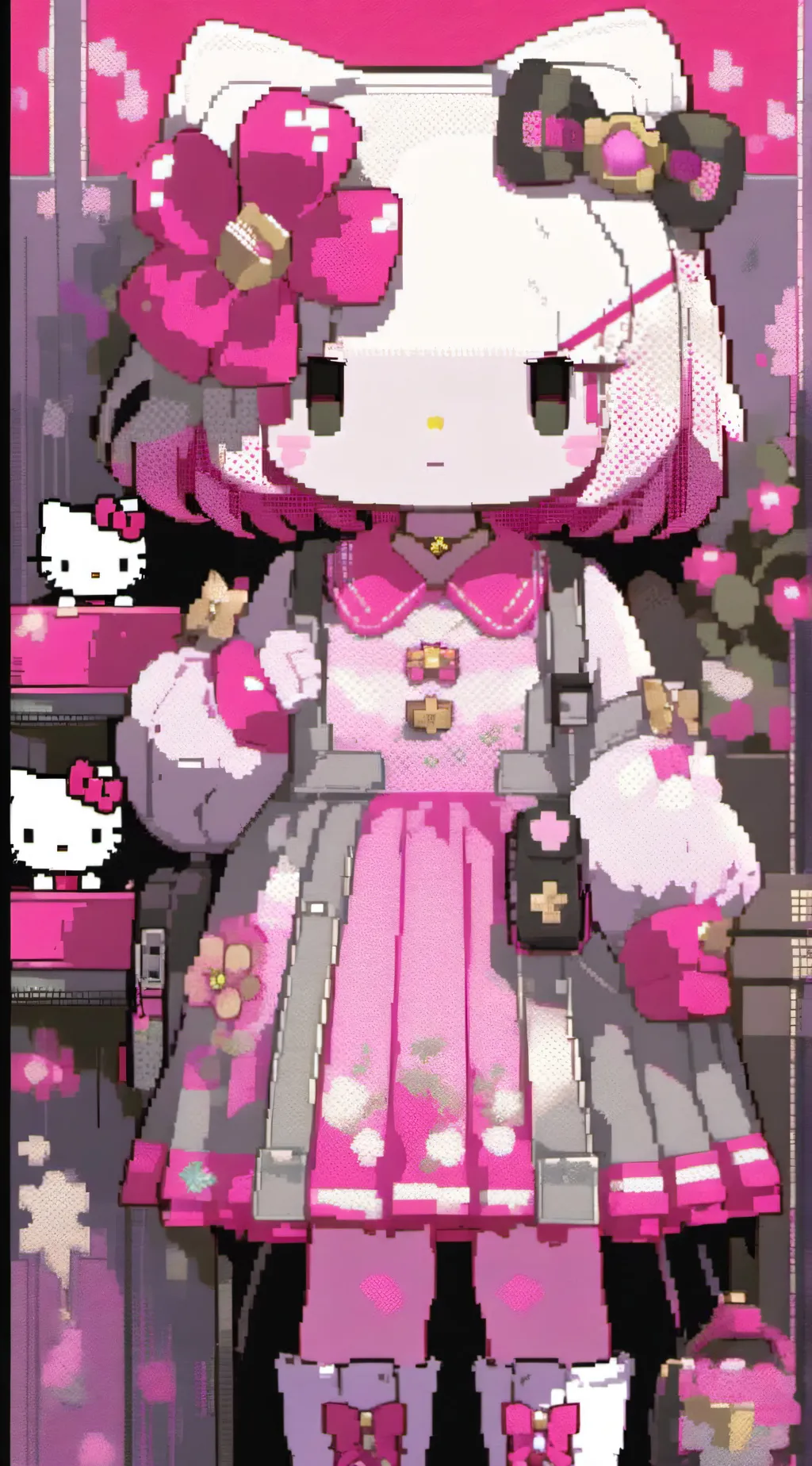 ai character: ♡hello kitty♡ background