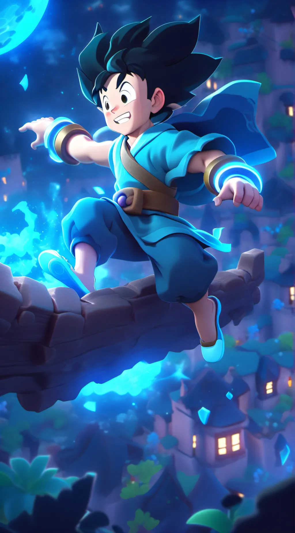 ai character: Fokus background