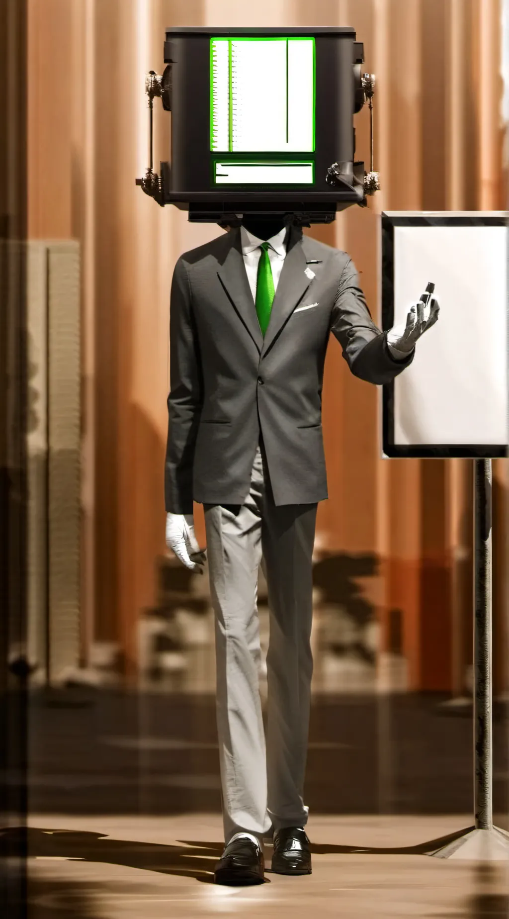 ai character: Mobi.  background